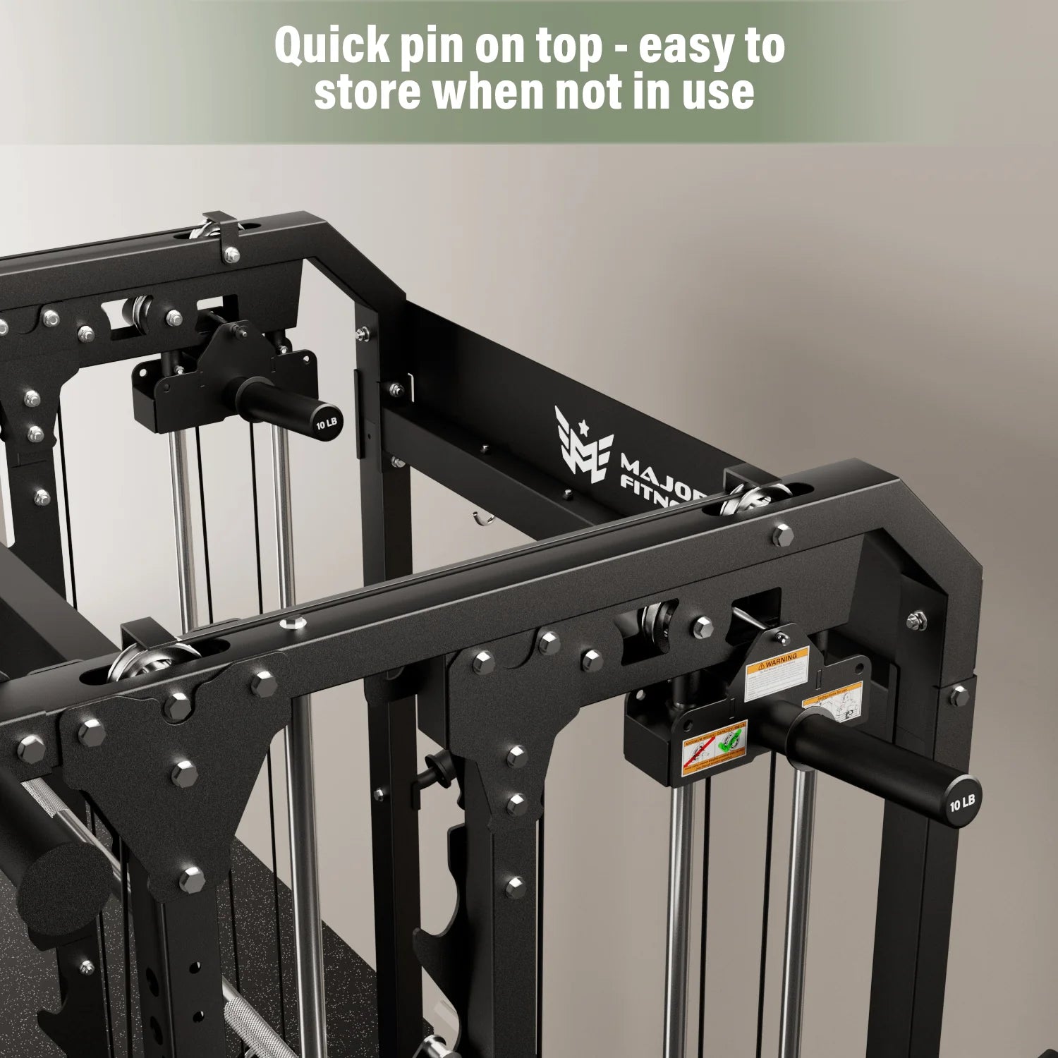 Major Fitness WSPE2 Weight Stack Pin Extender (Pair) Black