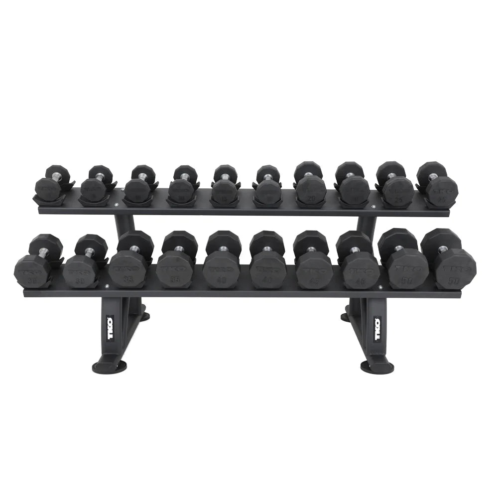 TKO 7051B-BK 10 Pair Dumbbell Rack