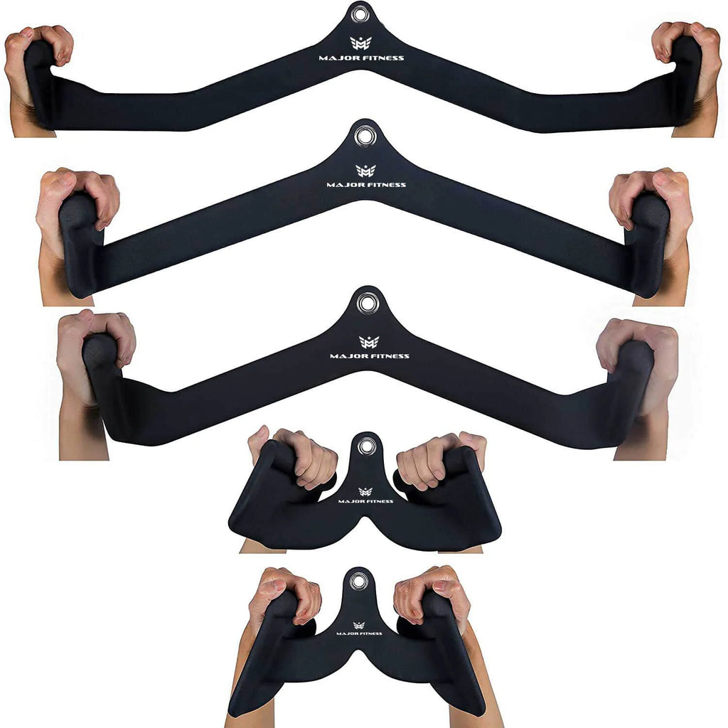 Major Fitness 5S-01 5pcs Cable Lat-Pull-Down Bar Combo Black