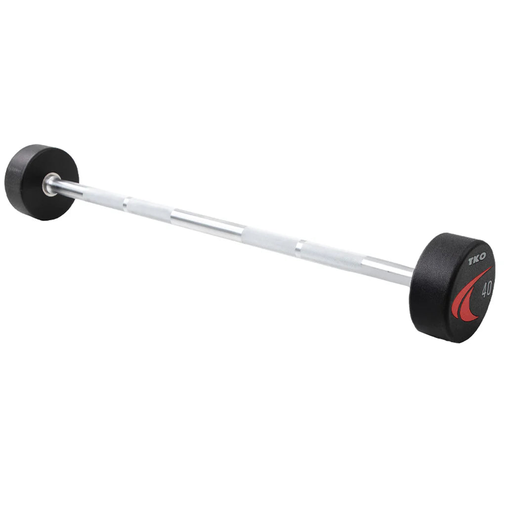 TKO 809US-G10 20-110 lb. Fixed Straight Bar Set, Urethane