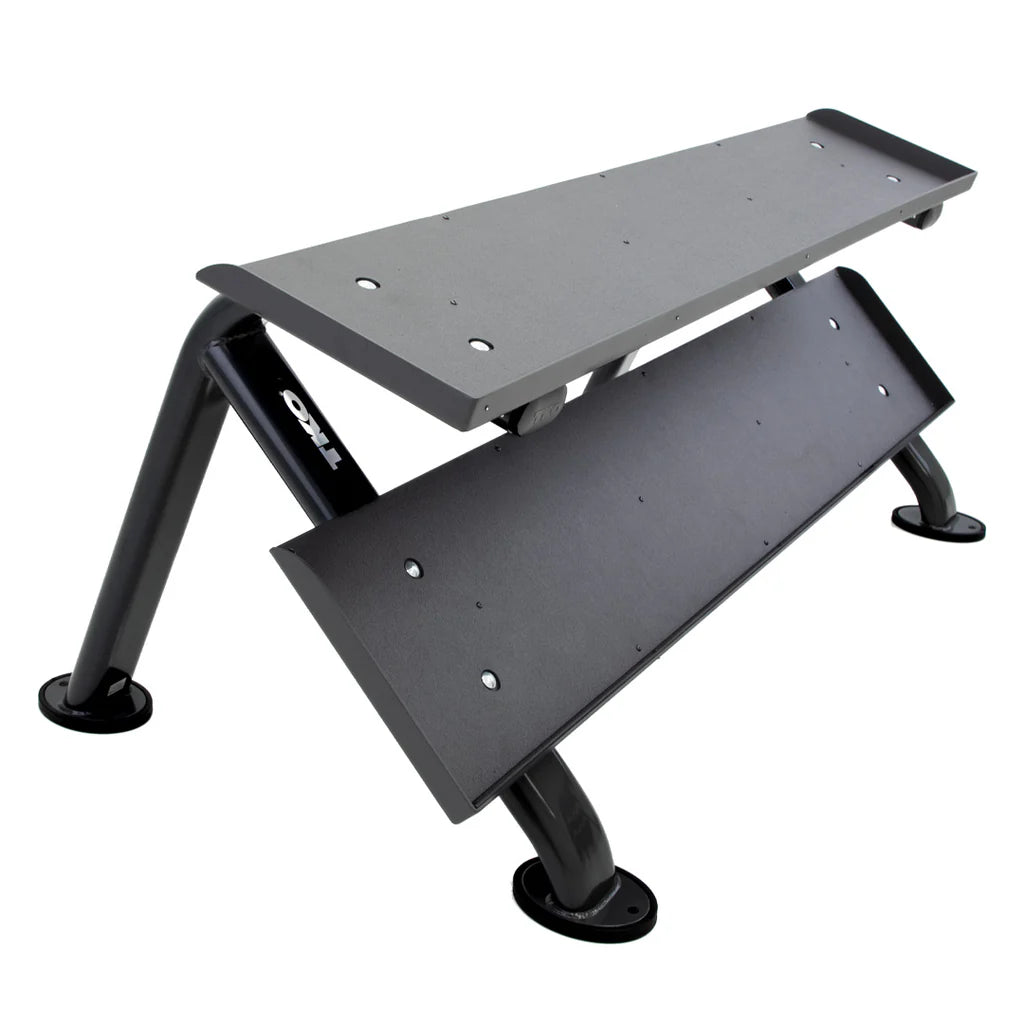 TKO 889HDR-BK 2-Tier Horizontal Dumbbell Rack