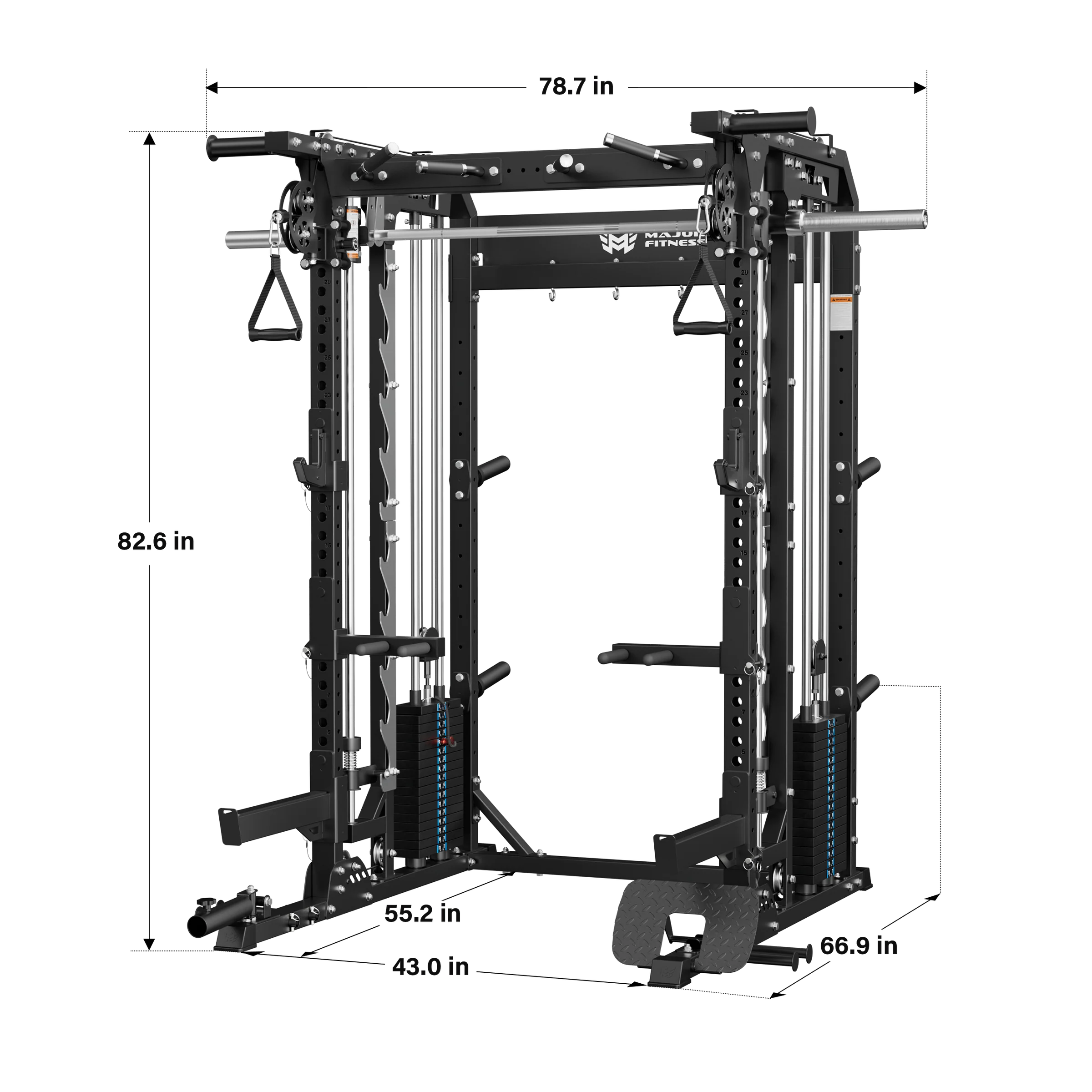 Major Fitness F22PRO-BK-V1 Pro Power Rack