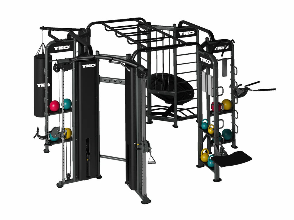TKO 9900 Stretching+Boxing+Rebounder+Cables Station