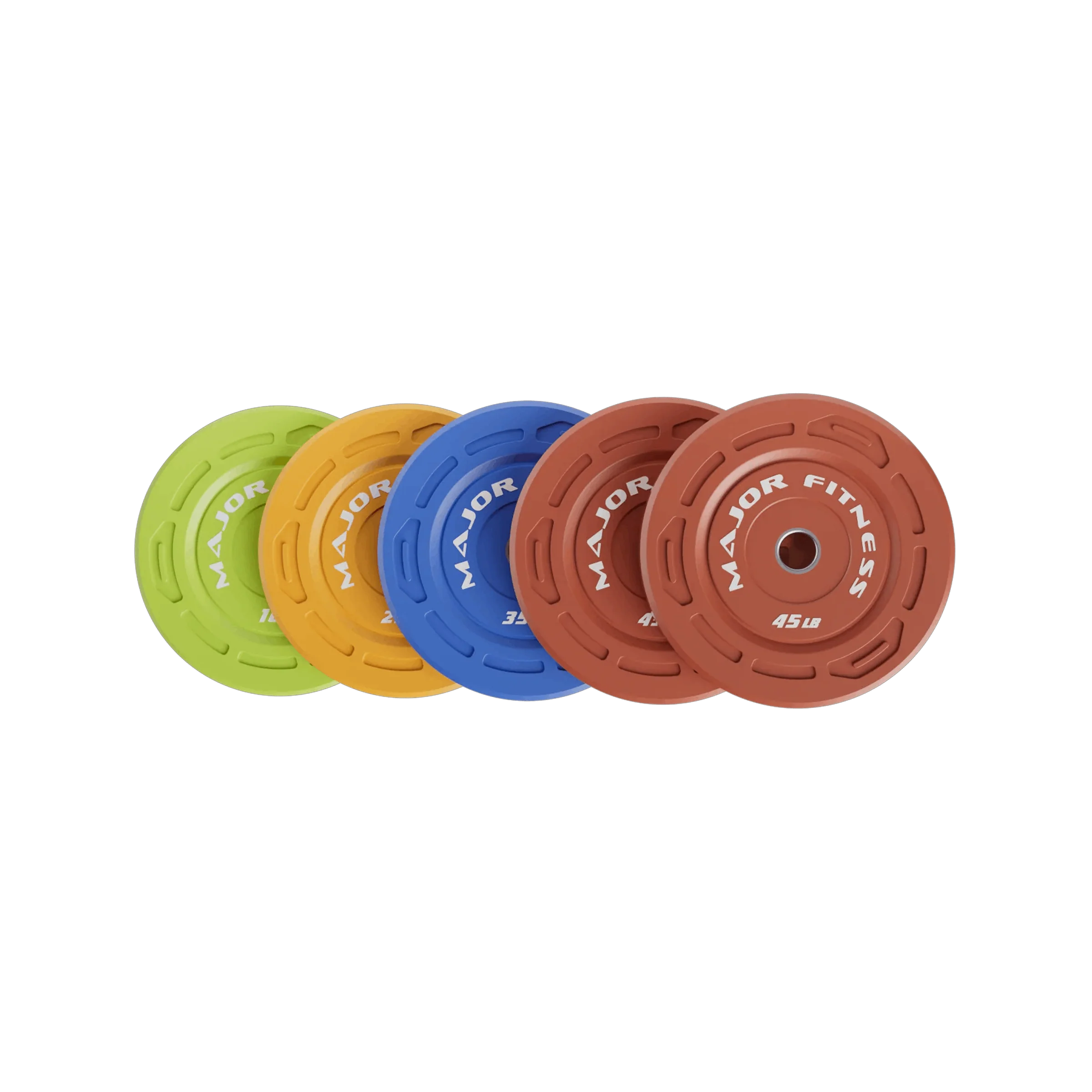 CGWP320 320LB [10lbx2/25lbx2/35lbx2/45lbx4] Multi-Color Color Grip Low Bounce Bumper Plates