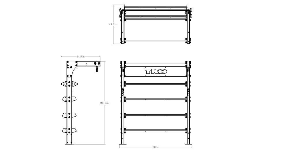 TKO Single 72" Suspension Bay