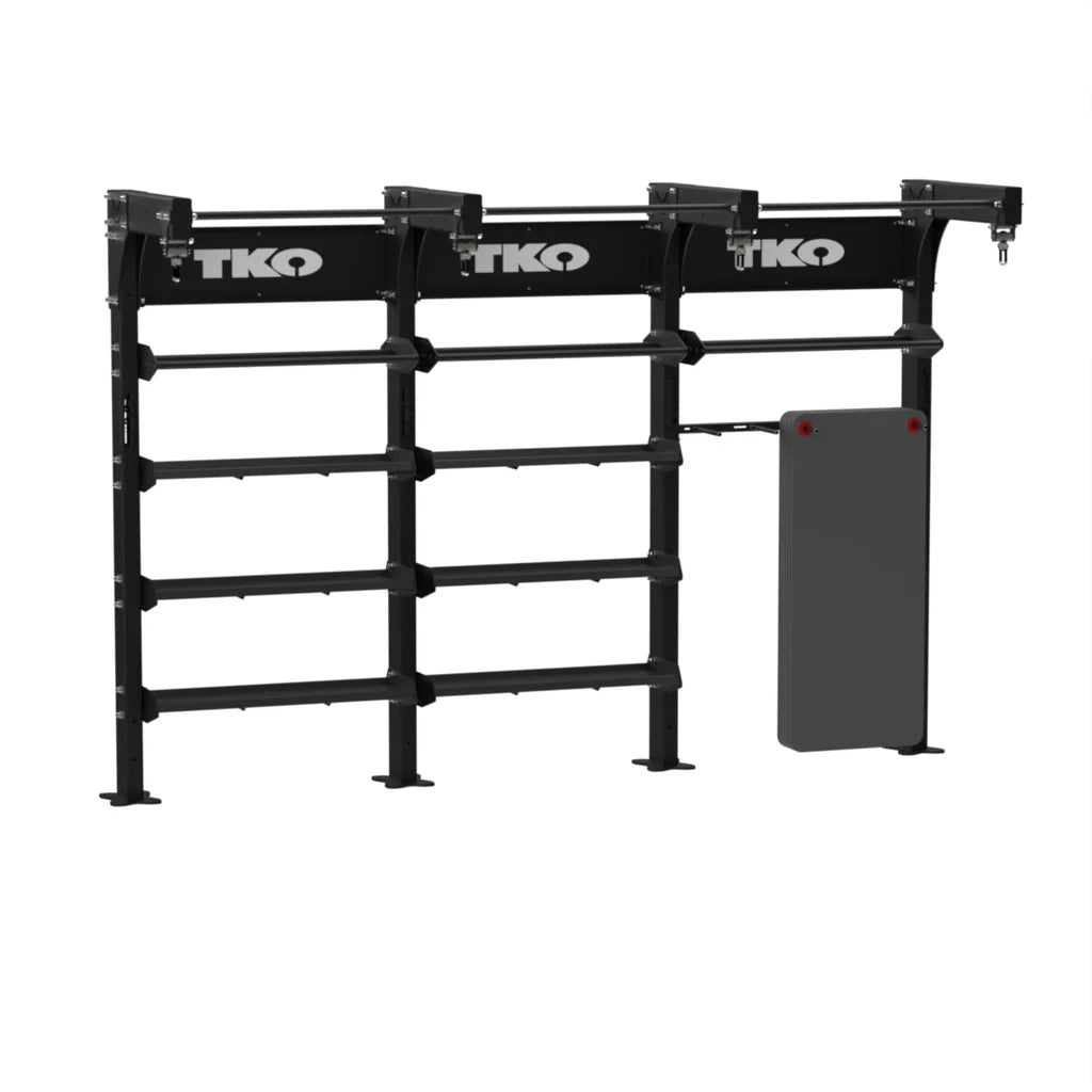 TKO DB-TSU-8FS Freestanding Triple Suspension Bay w/ Mat Rack