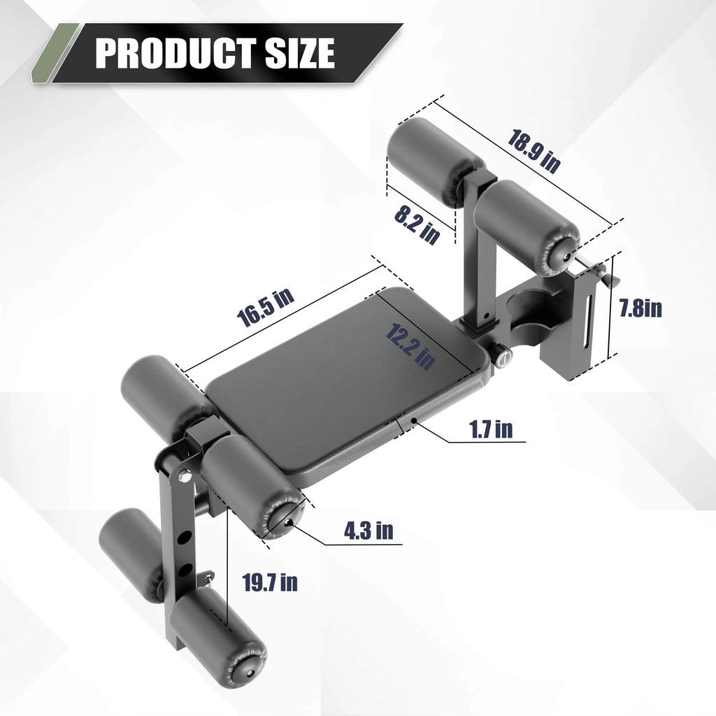 Major Fitness RMLE57 2×3′′ Rack Mounted Leg Extension Black