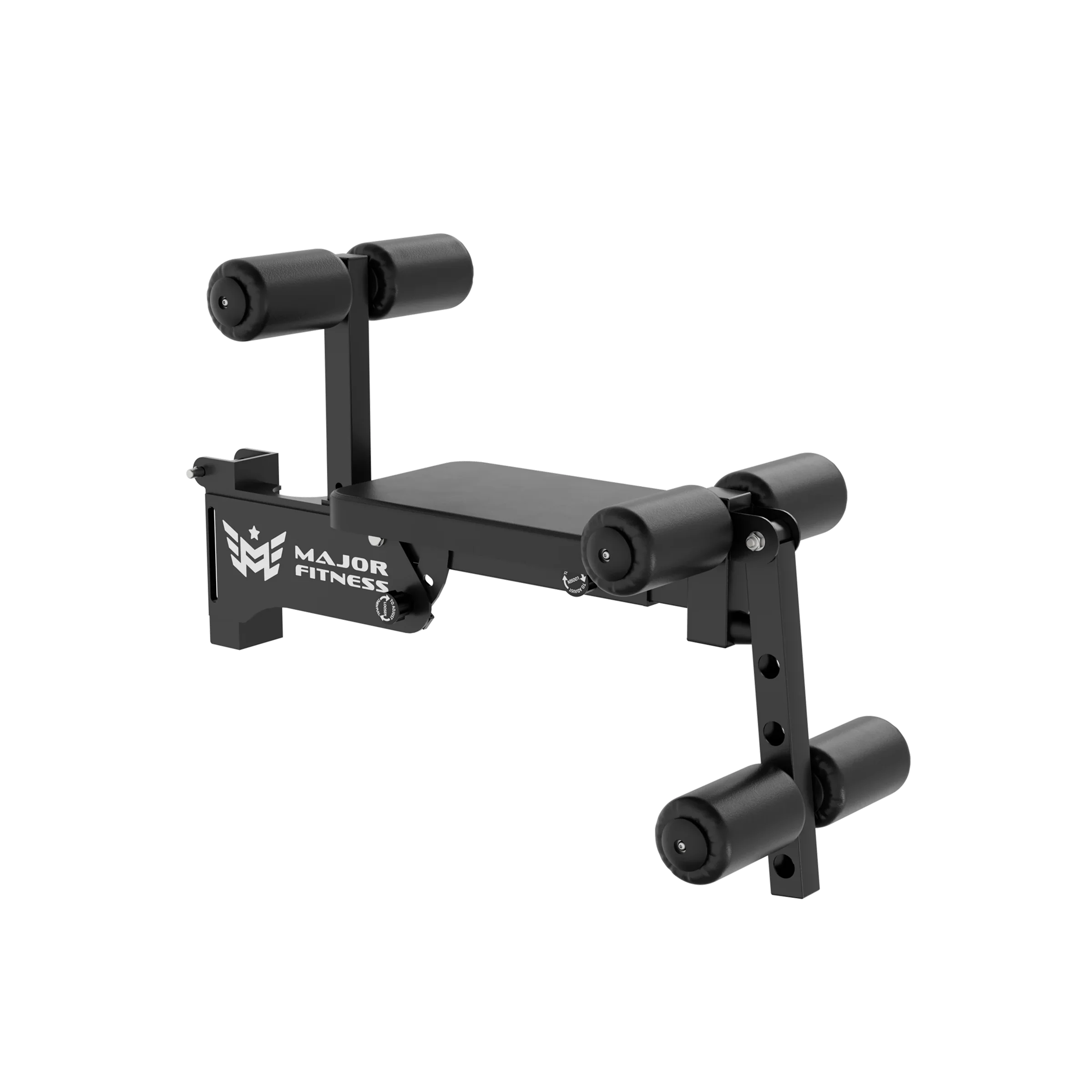 Major Fitness RMLE57 2×3′′ Rack Mounted Leg Extension Black