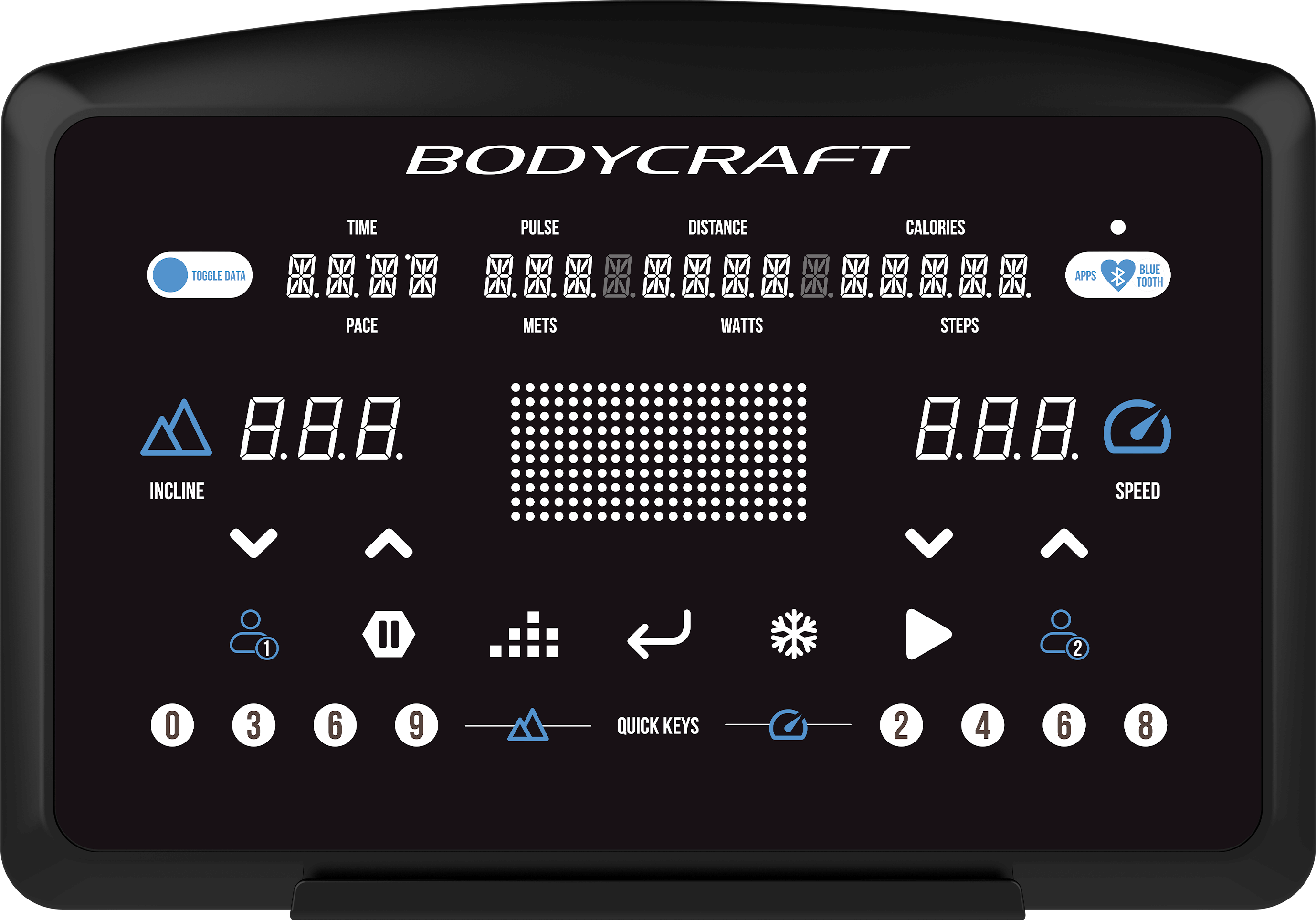 BODYCRAFT E900-XTLED Elliptical w/ Touch LED