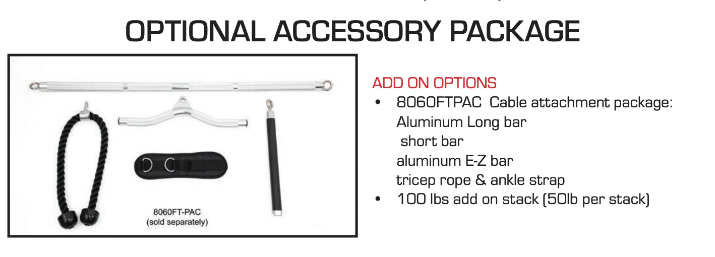 TKO 8060FT-PAC Functional Trainer Accessory Pack