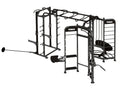 TKO 9902 Stretching+Rebounder+Power Rack Station