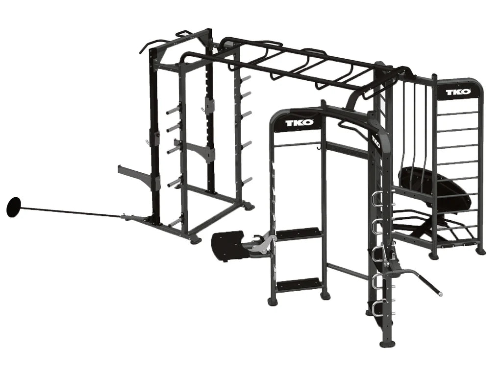 TKO 9902 Stretching+Rebounder+Power Rack Station