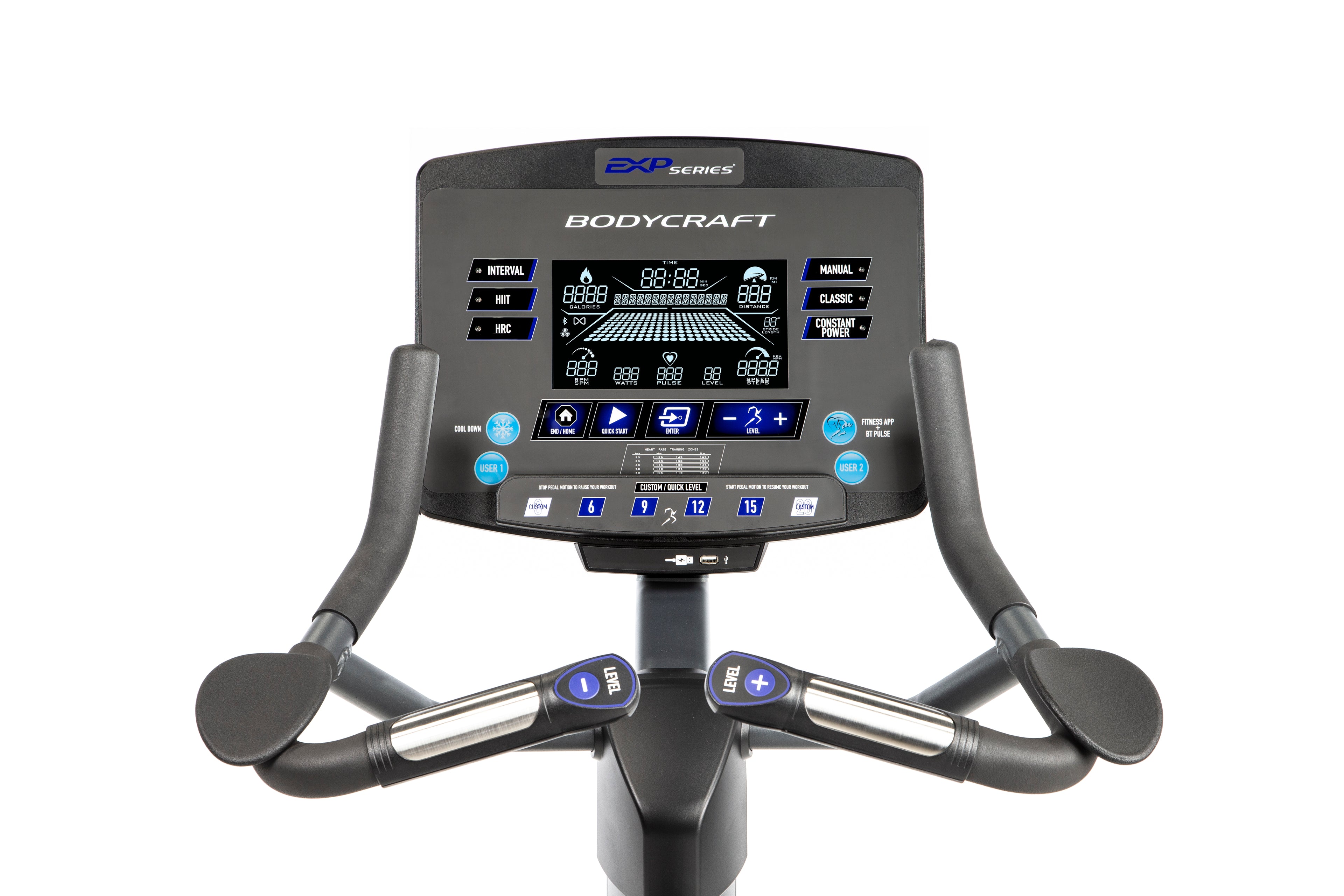BODYCRAFT U1000 Upright Bike w/9" LCD