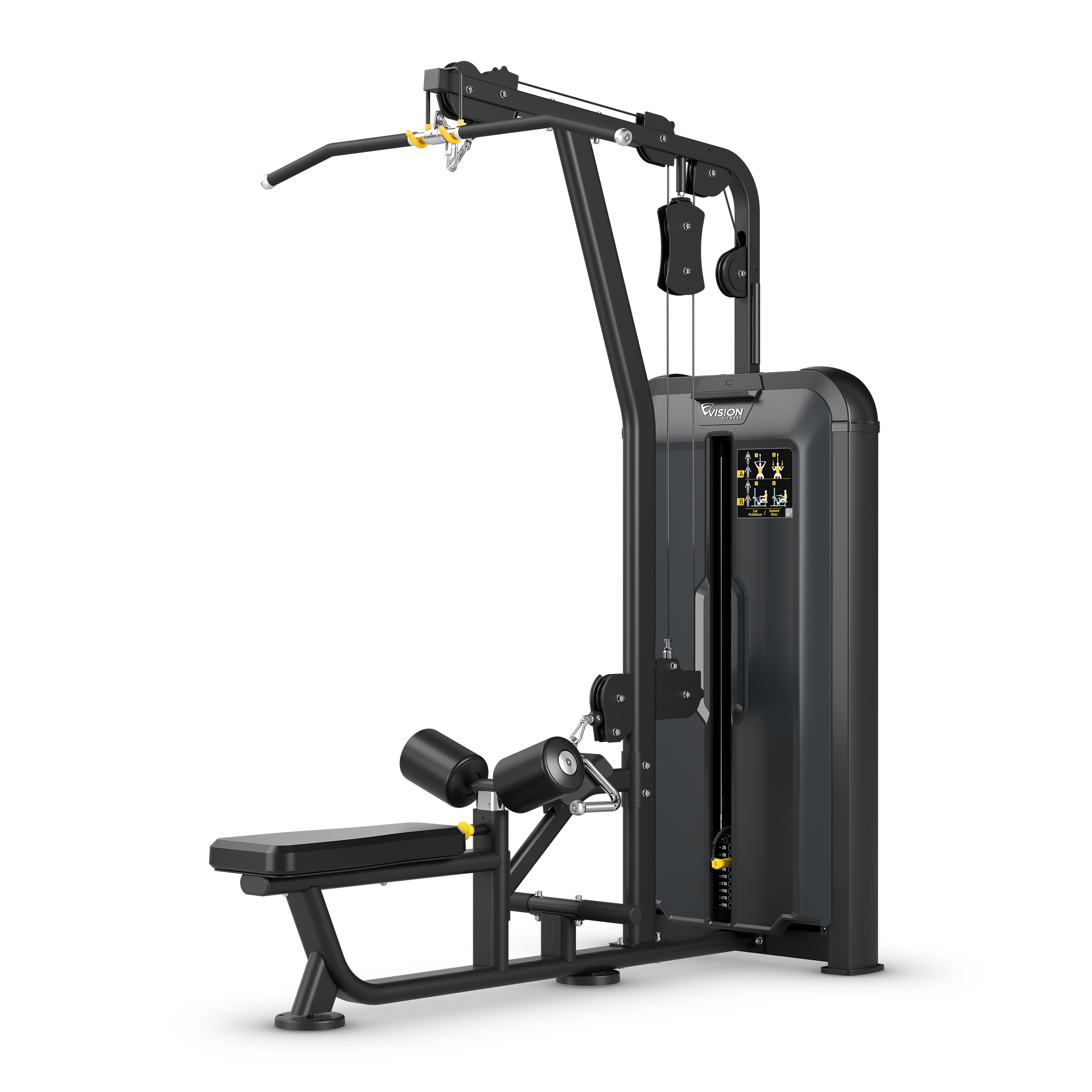Vision V-KEY-SL-331-K1 Lat Pulldown / Seated Row (INCREMENTAL WEIGHT NOT AVAILABLE)