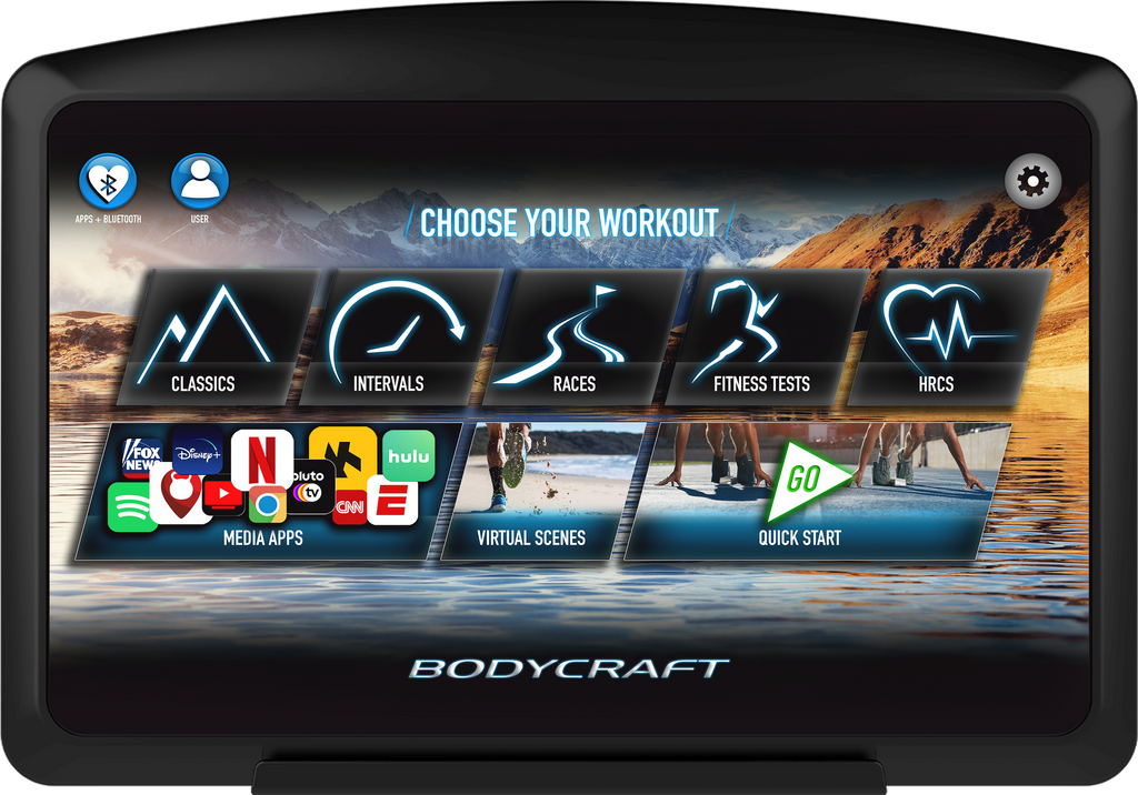 BODYCRAFT T500 Treadmill w/16" Touch Screen Display