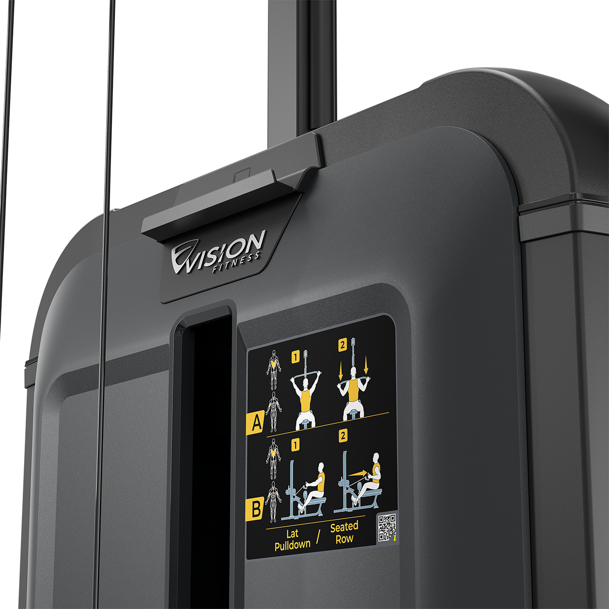 Vision V-KEY-SL-331-K1 Lat Pulldown / Seated Row (INCREMENTAL WEIGHT NOT AVAILABLE)