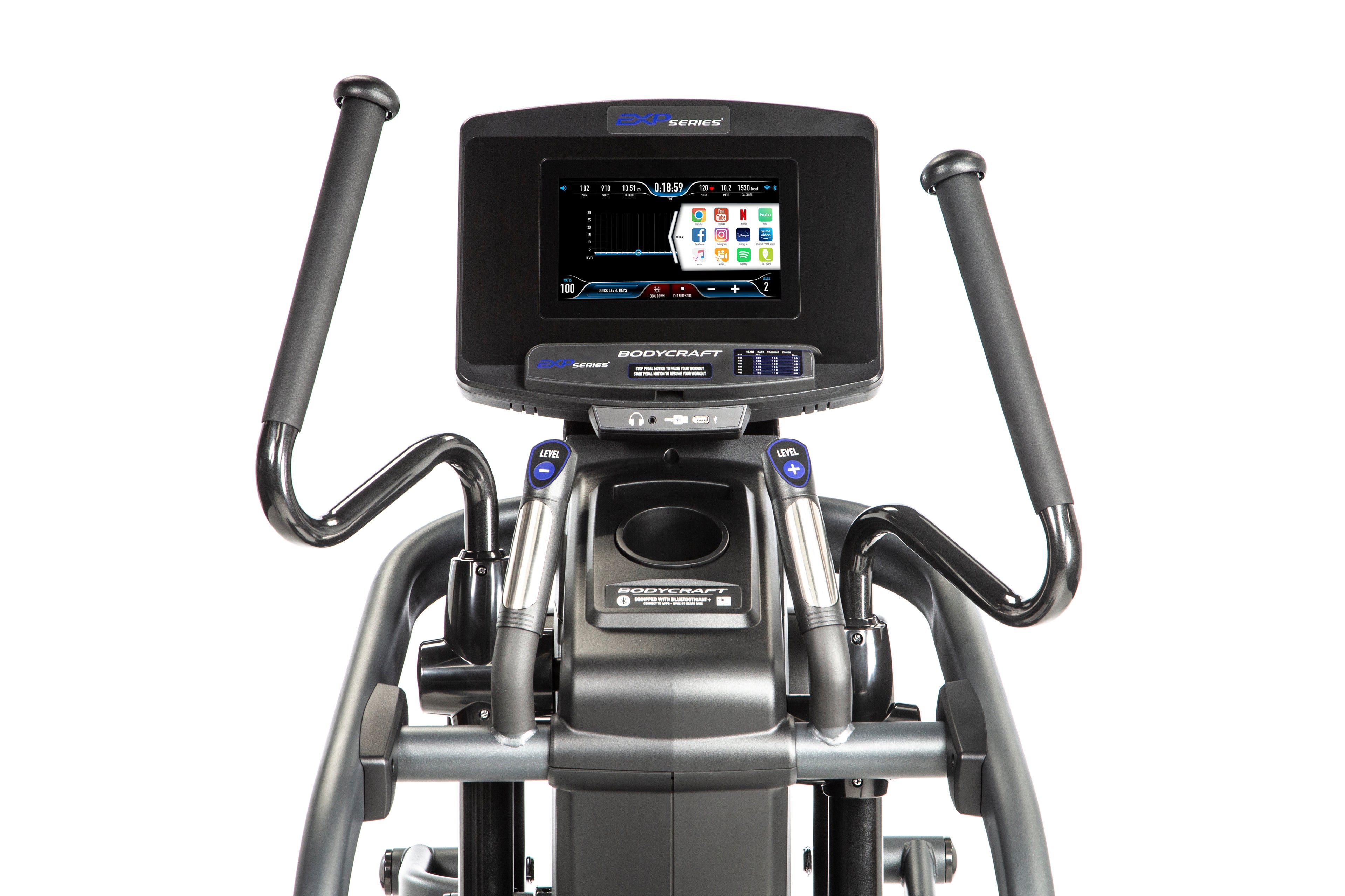 BODYCRAFT E1000-X16TS Suspended Elliptical w/16" Touch Screen