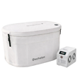 Echelon Recovery Smart Cold Plunge Soft Oval Tub – Inflatable W/ External 1HP Pump (White)