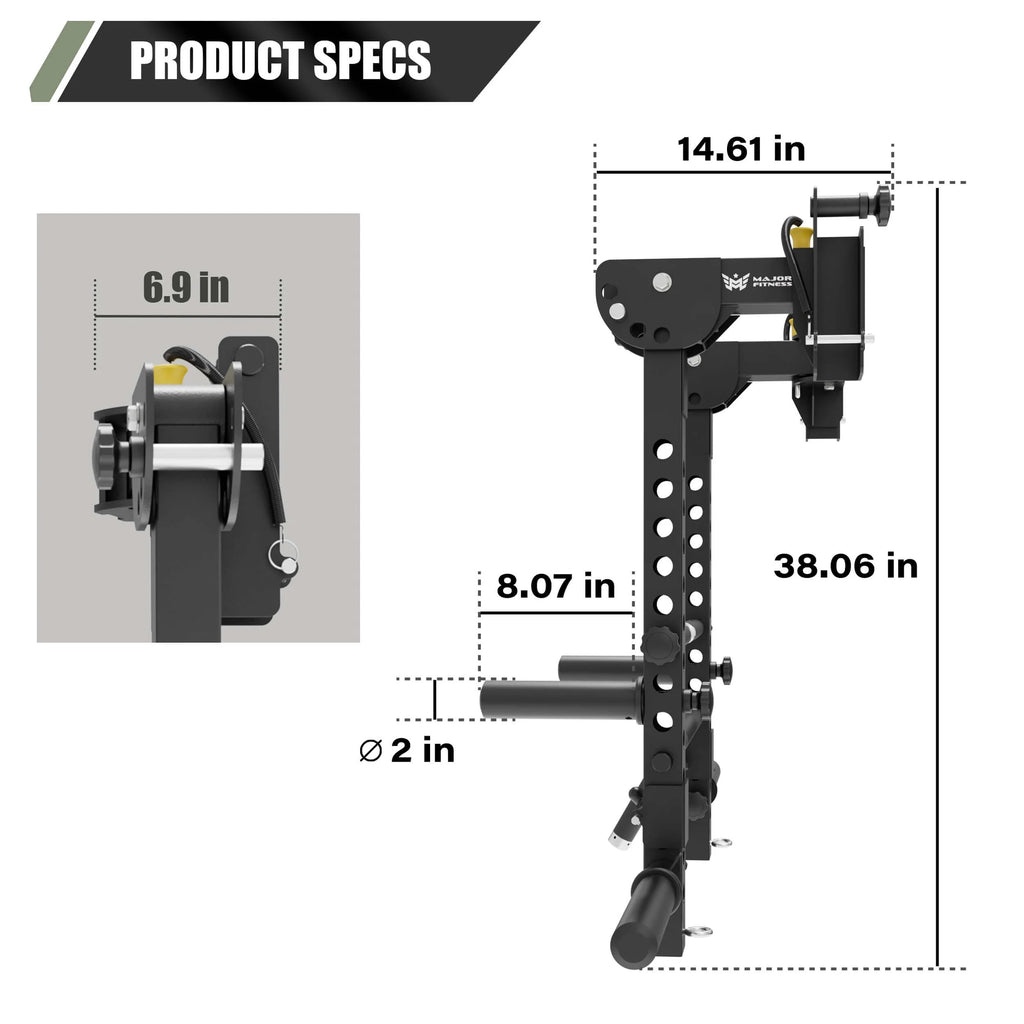 Major Fitness LA57 2×3′′ Lever Arms Black