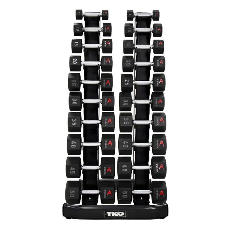 TKO 840VDR10-BK 10 Pair Vertical Dumbbell Rack