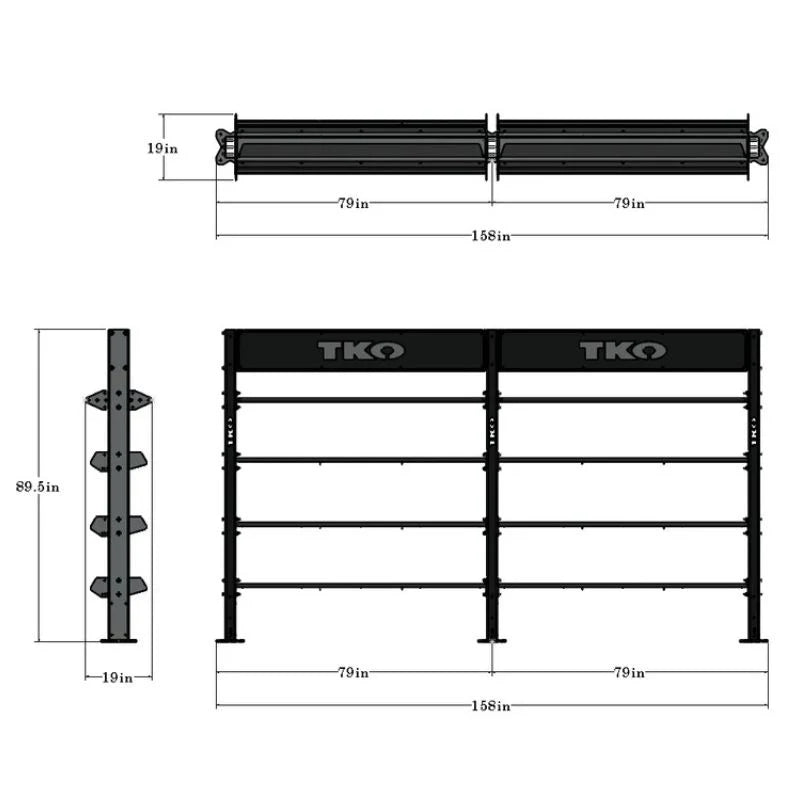 TKO DB-DSB-872 Double Storage Bay XL