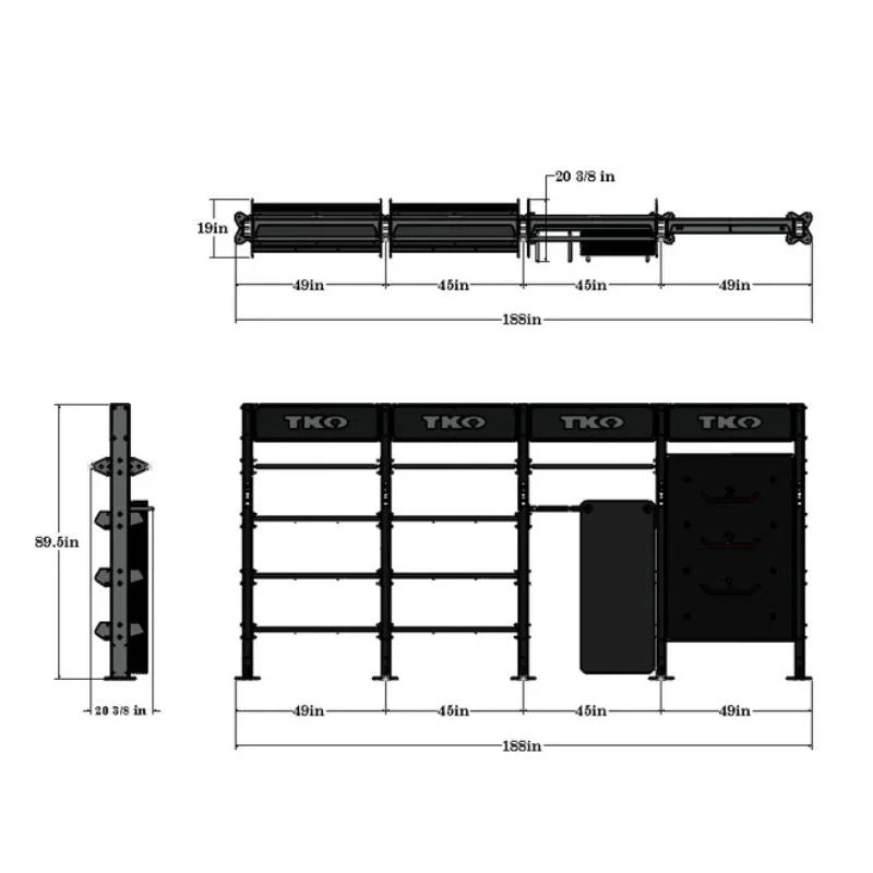 TKO DB-QSB-848 Quadruple Storage Bay